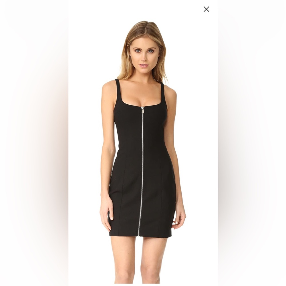 Cinq A Sept Whiteley Zip-front Dress in Black | Size 6